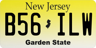 NJ license plate B56ILW