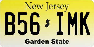 NJ license plate B56IMK