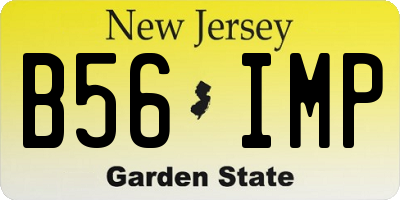 NJ license plate B56IMP
