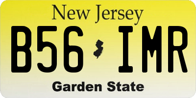 NJ license plate B56IMR