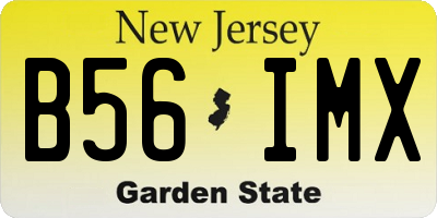 NJ license plate B56IMX