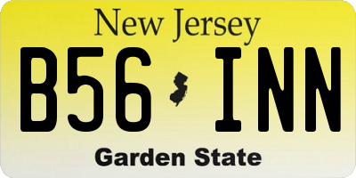 NJ license plate B56INN