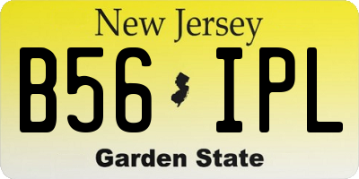 NJ license plate B56IPL