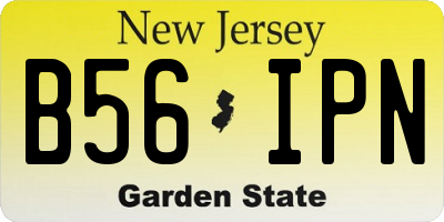 NJ license plate B56IPN