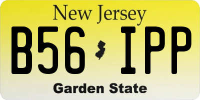 NJ license plate B56IPP
