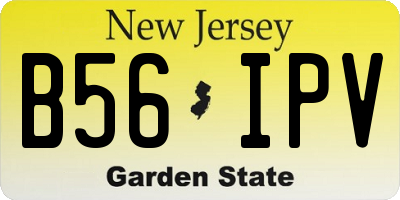 NJ license plate B56IPV