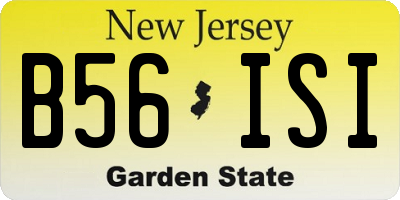 NJ license plate B56ISI