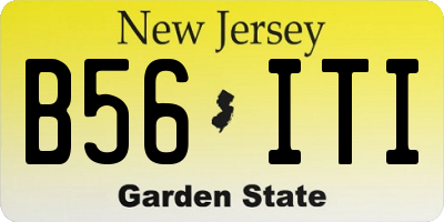 NJ license plate B56ITI