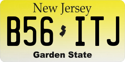 NJ license plate B56ITJ