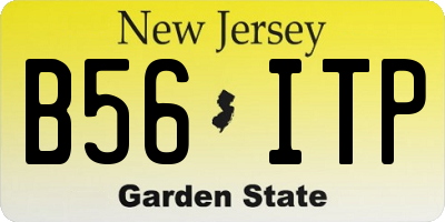 NJ license plate B56ITP