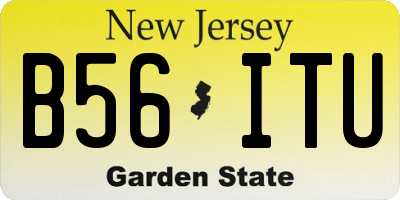 NJ license plate B56ITU