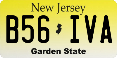 NJ license plate B56IVA