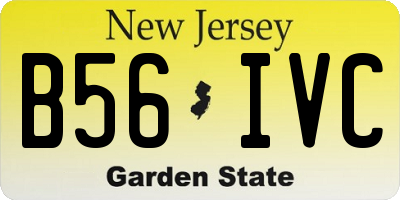 NJ license plate B56IVC