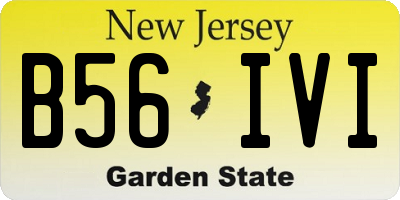 NJ license plate B56IVI