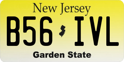 NJ license plate B56IVL