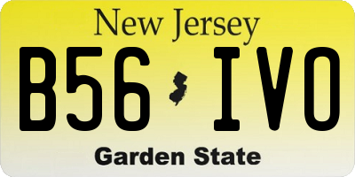 NJ license plate B56IVO