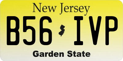 NJ license plate B56IVP