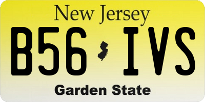 NJ license plate B56IVS