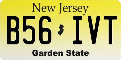 NJ license plate B56IVT