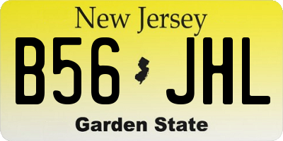 NJ license plate B56JHL