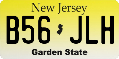 NJ license plate B56JLH