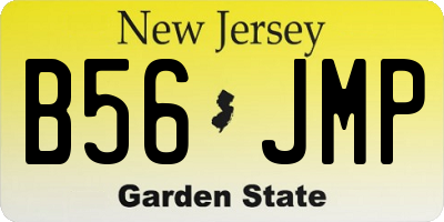 NJ license plate B56JMP
