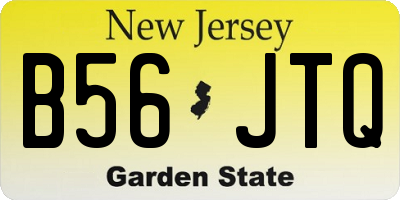 NJ license plate B56JTQ