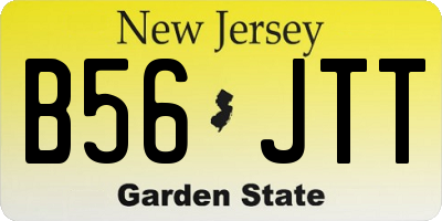 NJ license plate B56JTT
