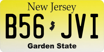 NJ license plate B56JVI