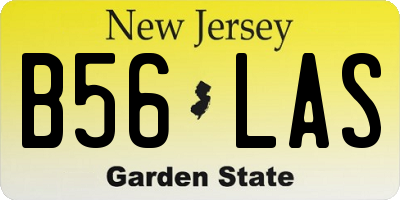 NJ license plate B56LAS