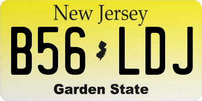 NJ license plate B56LDJ