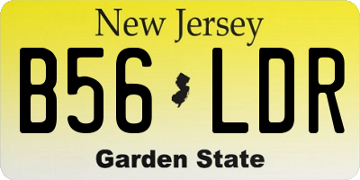 NJ license plate B56LDR