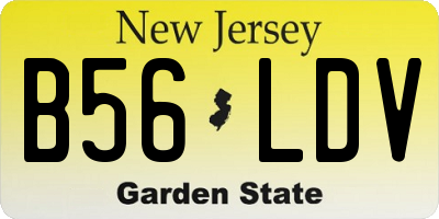 NJ license plate B56LDV