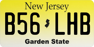 NJ license plate B56LHB