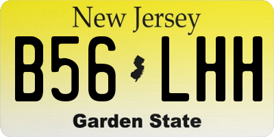 NJ license plate B56LHH