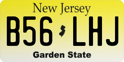 NJ license plate B56LHJ