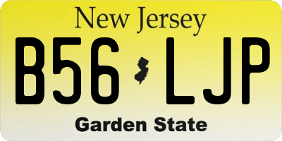 NJ license plate B56LJP