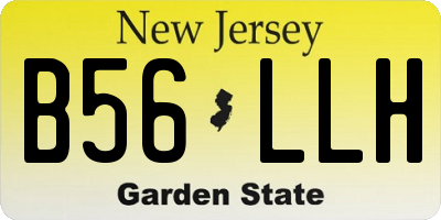 NJ license plate B56LLH