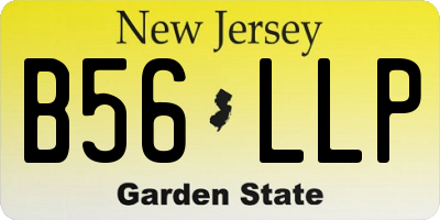 NJ license plate B56LLP