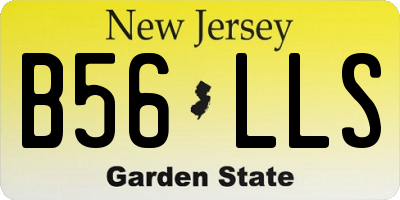NJ license plate B56LLS