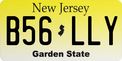 NJ license plate B56LLY