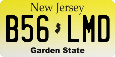 NJ license plate B56LMD
