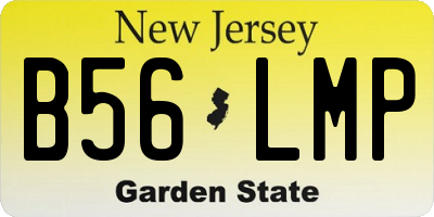 NJ license plate B56LMP
