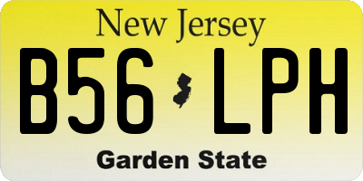 NJ license plate B56LPH