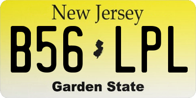 NJ license plate B56LPL