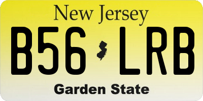 NJ license plate B56LRB