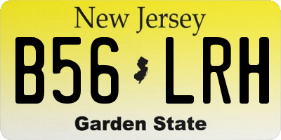 NJ license plate B56LRH