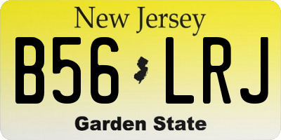 NJ license plate B56LRJ