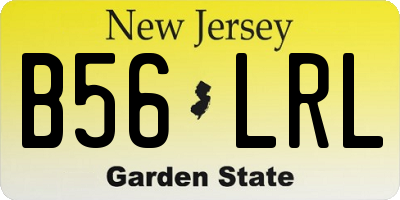 NJ license plate B56LRL