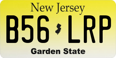 NJ license plate B56LRP